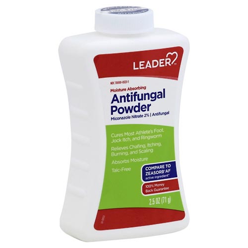 Image for Leader Antifungal Powder, Moisture Absorbing,2.5oz from FOX DRUG STORE PARLIER