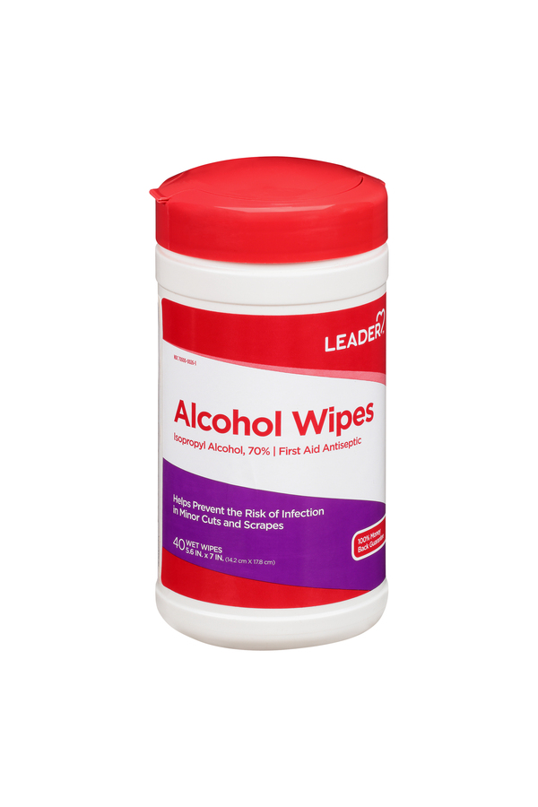 Image for Leader Alcohol Wipes,40ea from FOX DRUG STORE PARLIER