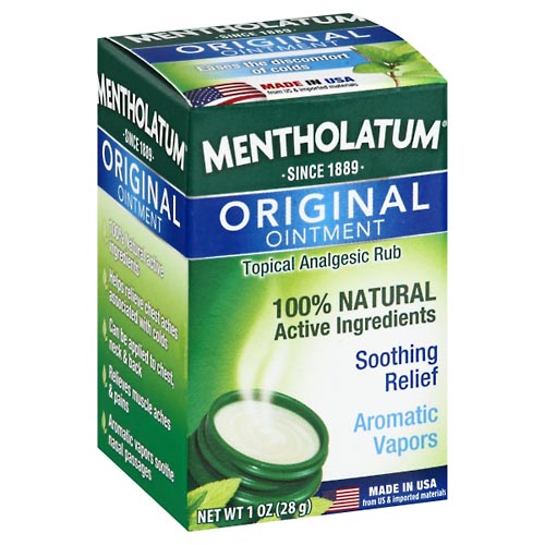 Image for Mentholatum Topical Analgesic Rub, Original Ointment,1oz from FOX DRUG STORE PARLIER