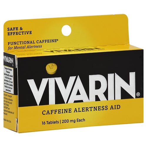 Image for Vivarin Caffeine Alertness Aid, 200 mg, Tablets,16ea from FOX DRUG STORE PARLIER