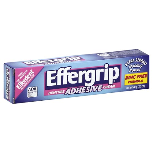 Image for Effergrip Denture Adhesive Cream,2.5oz from FOX DRUG STORE PARLIER