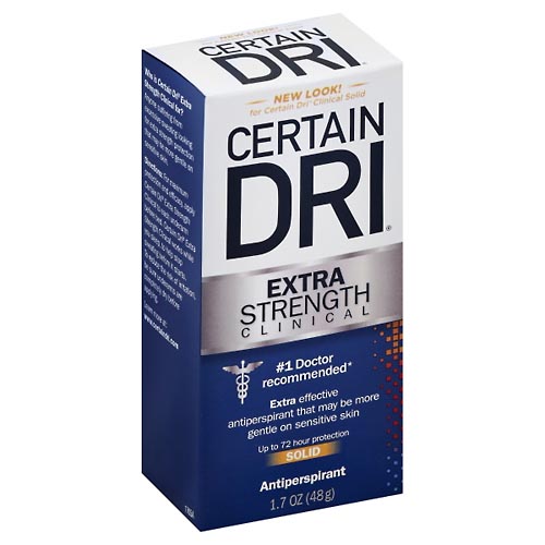 Image for Certain Dri Antiperspirant, Extra Strength Clinical, Solid,1.7oz from FOX DRUG STORE PARLIER